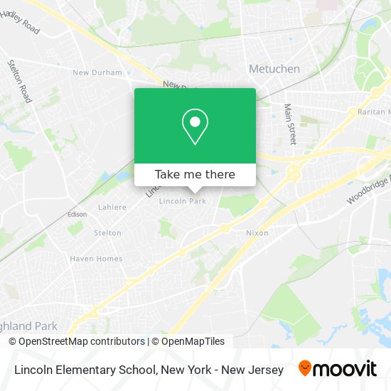 Mapa de Lincoln Elementary School