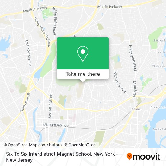 Six To Six Interdistrict Magnet School map