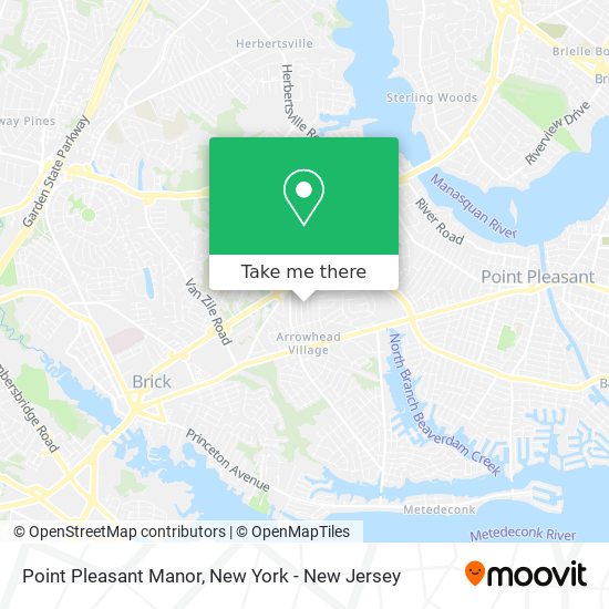 Mapa de Point Pleasant Manor