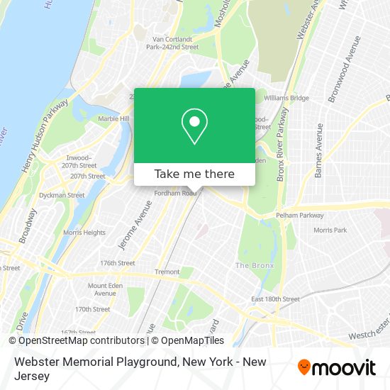 Webster Memorial Playground map