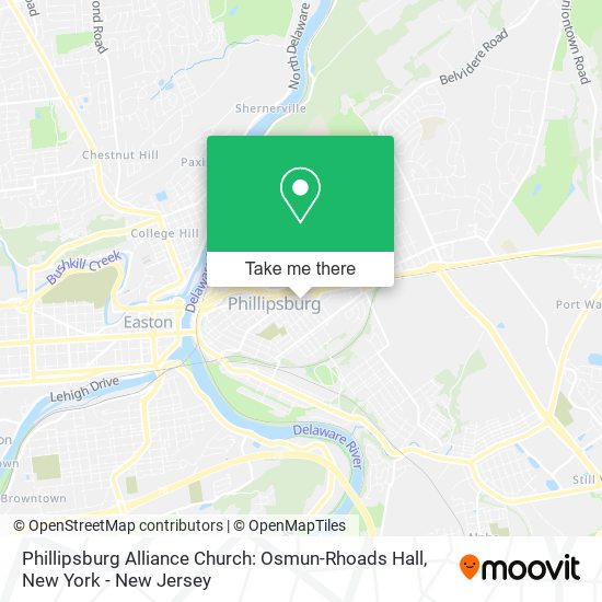 Mapa de Phillipsburg Alliance Church: Osmun-Rhoads Hall