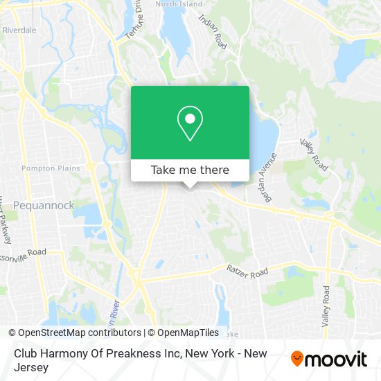 Mapa de Club Harmony Of Preakness Inc