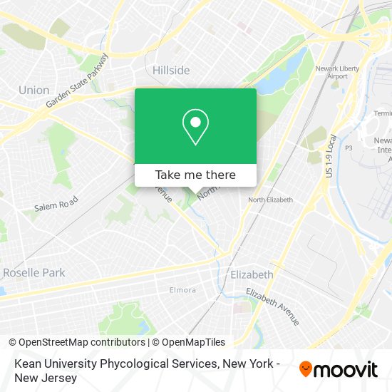 Kean University Phycological Services map