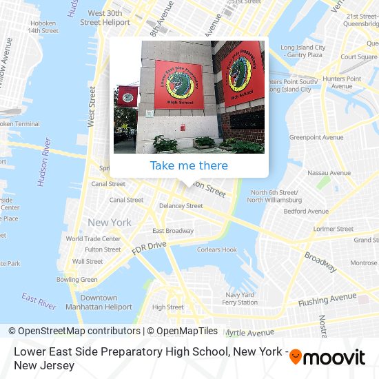 Mapa de Lower East Side Preparatory High School