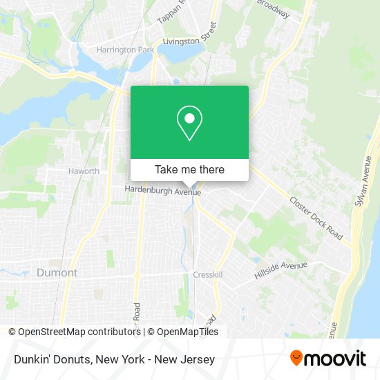 Dunkin' Donuts map