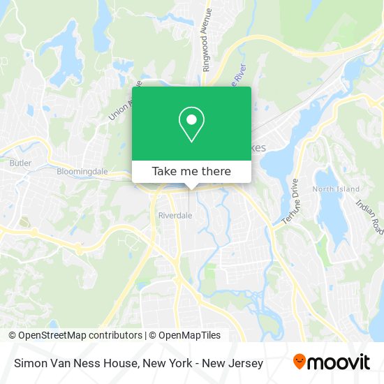 Simon Van Ness House map