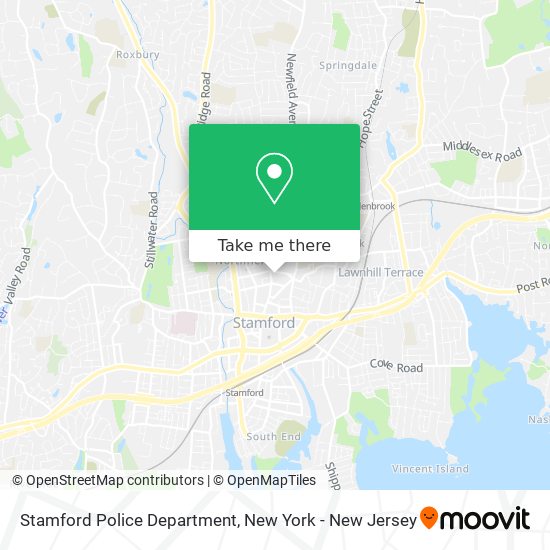 Mapa de Stamford Police Department