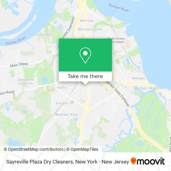 Mapa de Sayreville Plaza Dry Cleaners