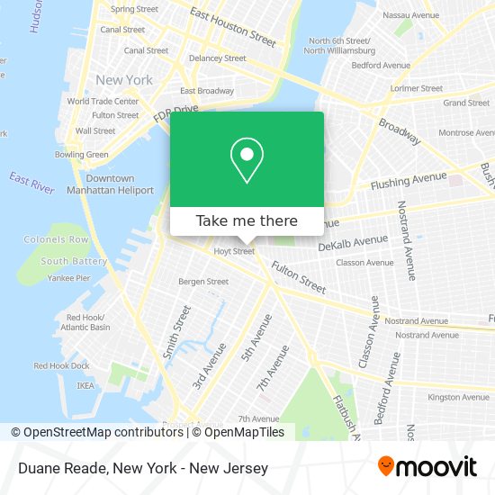 Mapa de Duane Reade