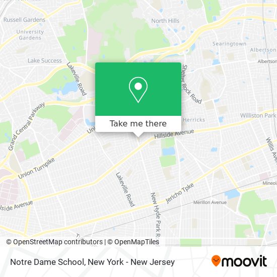 Mapa de Notre Dame School