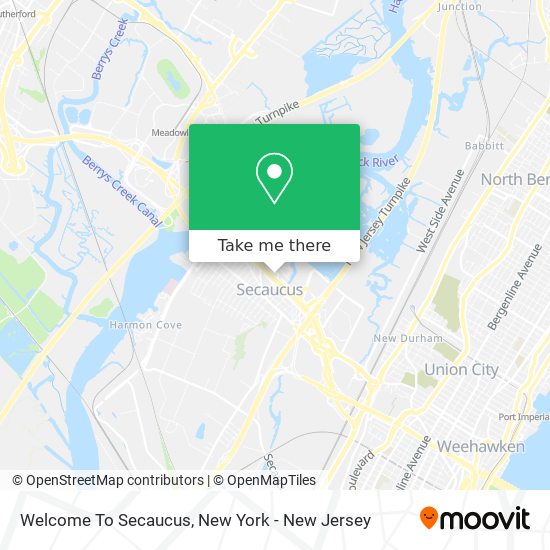 Welcome To Secaucus map