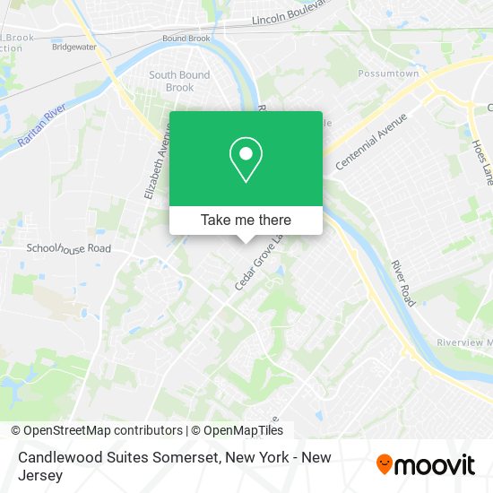 Candlewood Suites Somerset map