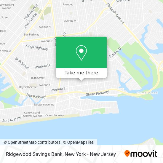 Mapa de Ridgewood Savings Bank