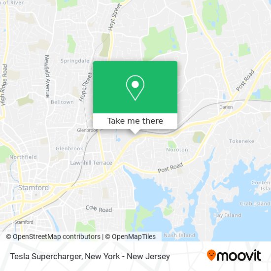 Mapa de Tesla Supercharger