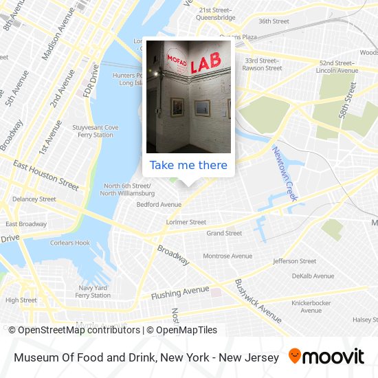 Museum Of Food and Drink map