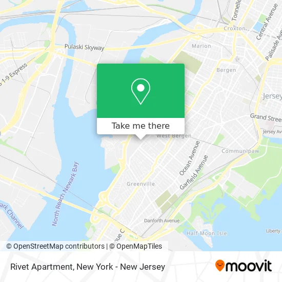 Rivet Apartment map