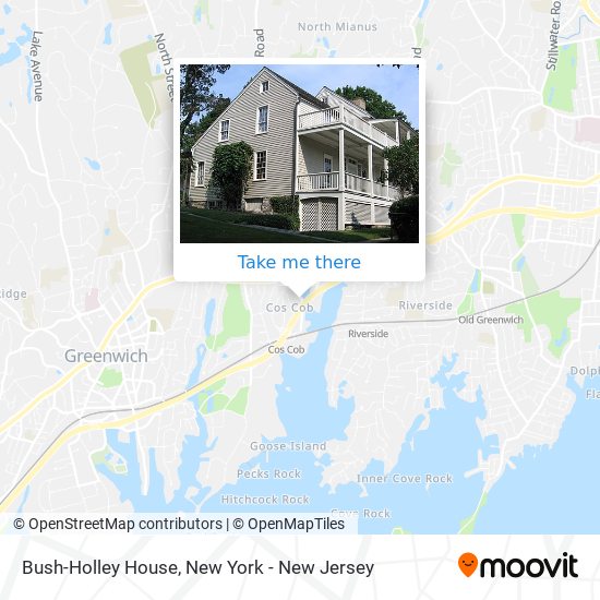 Mapa de Bush-Holley House
