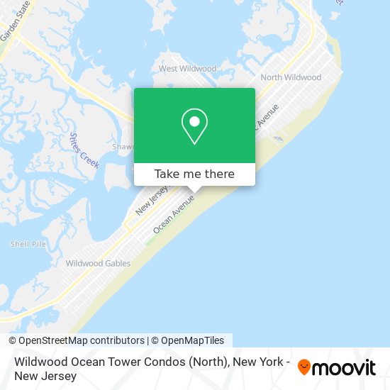 Wildwood Ocean Tower Condos (North) map