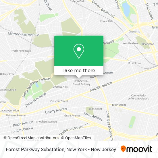 Forest Parkway Substation map