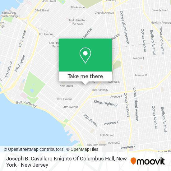 Joseph B. Cavallaro Knights Of Columbus Hall map