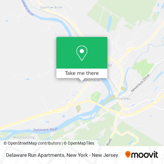 Delaware Run Apartments map