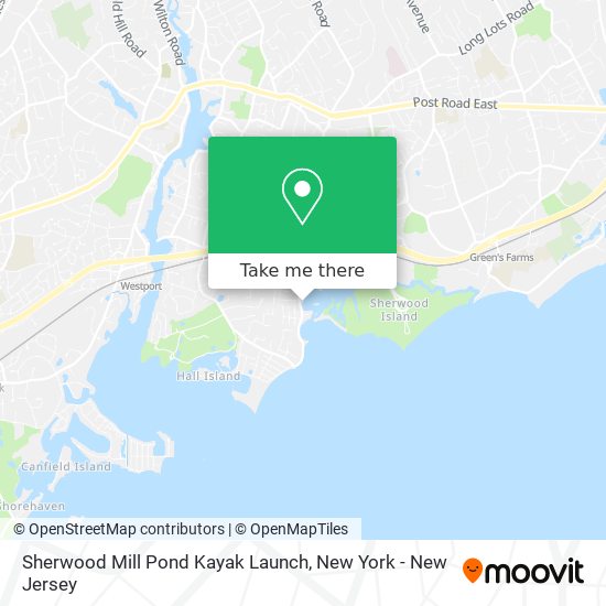 Mapa de Sherwood Mill Pond Kayak Launch