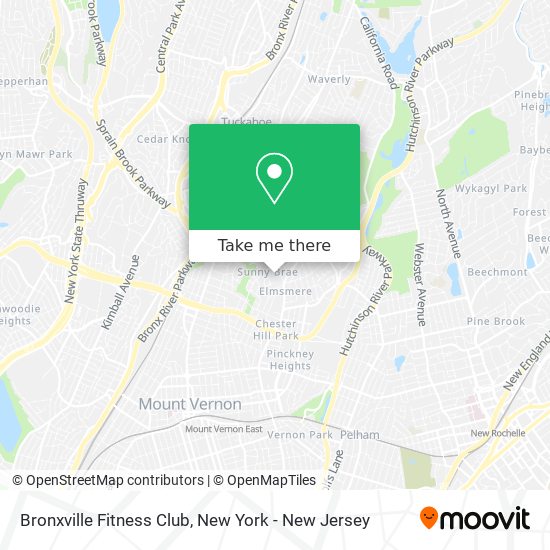 Bronxville Fitness Club map