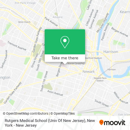Rutgers Medical School (Univ Of New Jersey) map