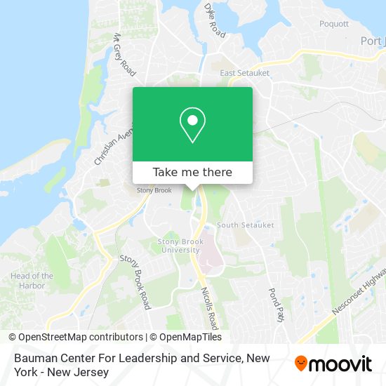 Mapa de Bauman Center For Leadership and Service