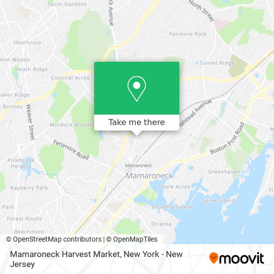 Mamaroneck Harvest Market map