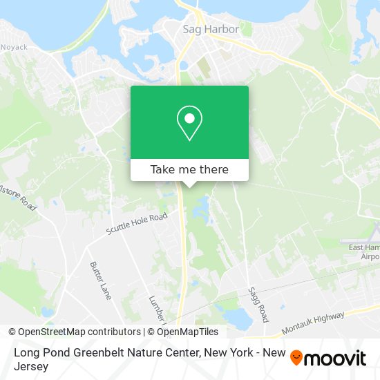 Mapa de Long Pond Greenbelt Nature Center