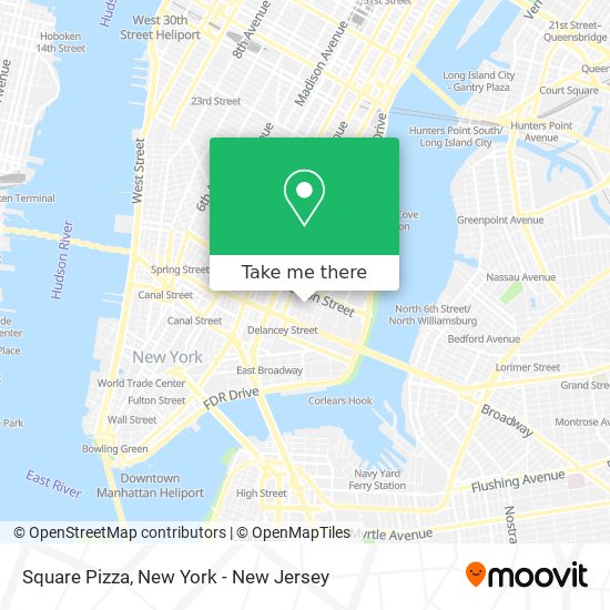 Square Pizza map