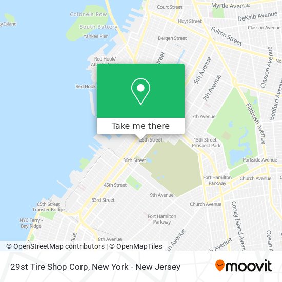 29st Tire Shop Corp map