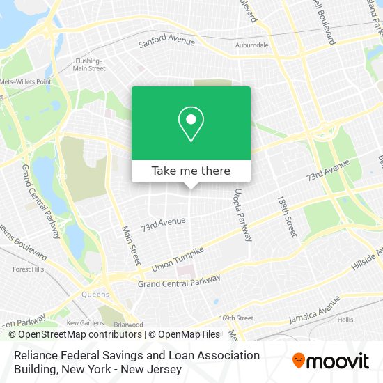 Reliance Federal Savings and Loan Association Building map