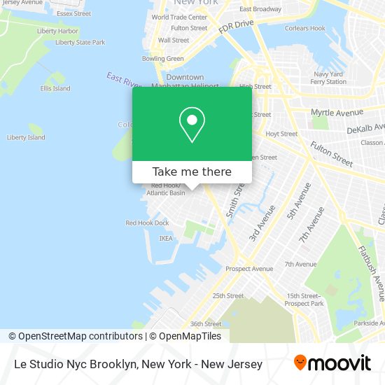 Mapa de Le Studio Nyc Brooklyn