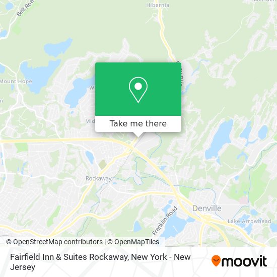 Mapa de Fairfield Inn & Suites Rockaway