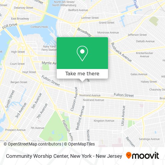 Mapa de Community Worship Center