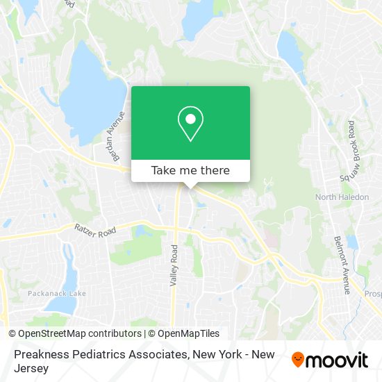 Mapa de Preakness Pediatrics Associates