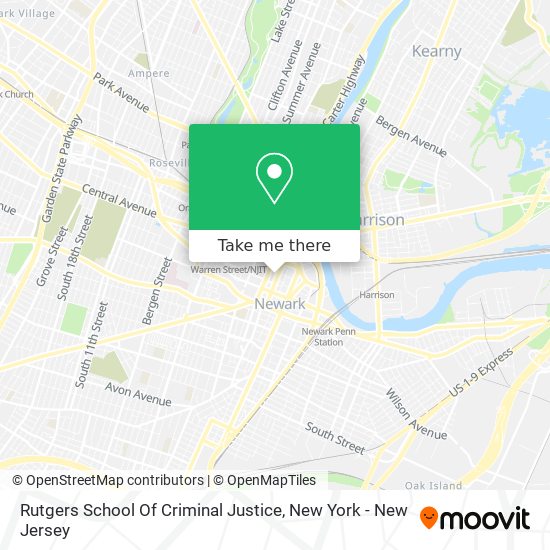 Mapa de Rutgers School Of Criminal Justice