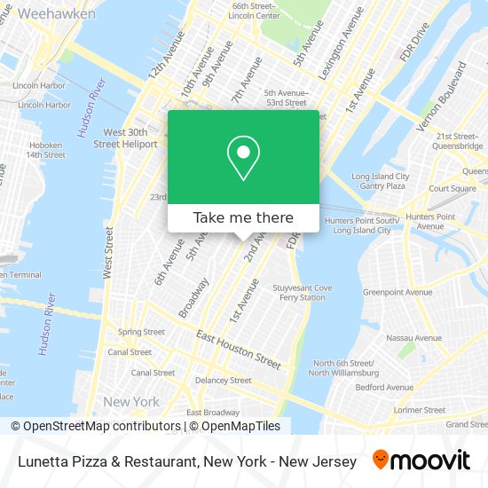 Lunetta Pizza & Restaurant map