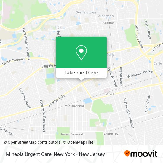 Mapa de Mineola Urgent Care