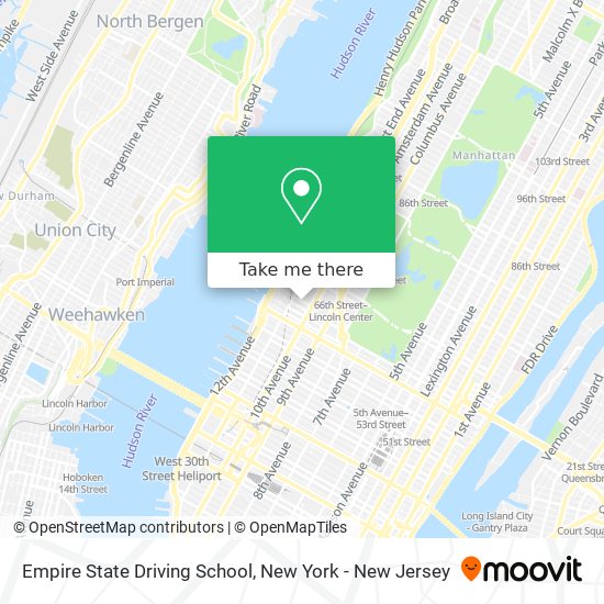 Empire State Driving School map