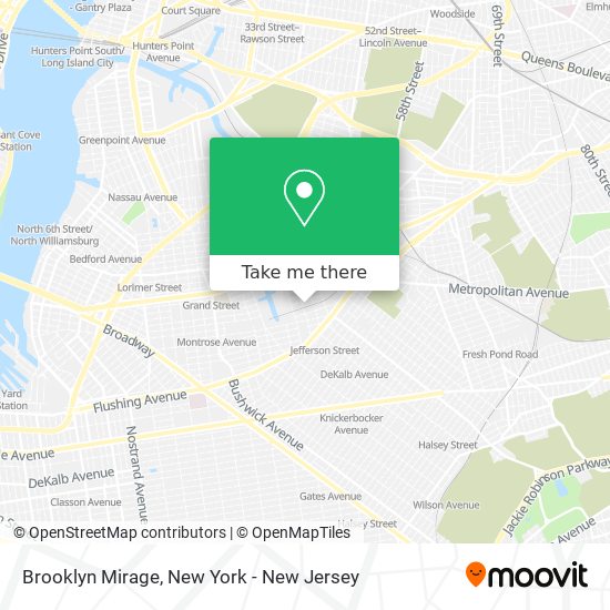 Mapa de Brooklyn Mirage