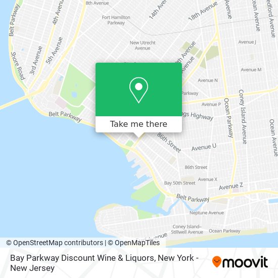 Mapa de Bay Parkway Discount Wine & Liquors