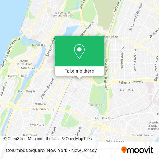 Columbus Square map