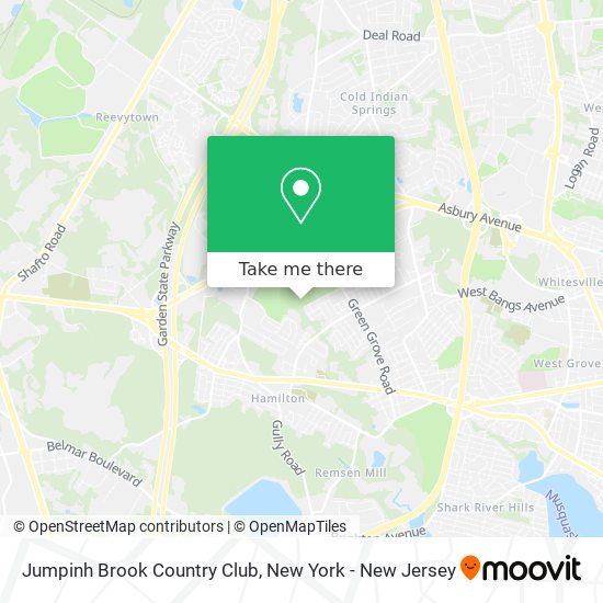 Jumpinh Brook Country Club map