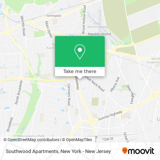 Mapa de Southwood Apartments