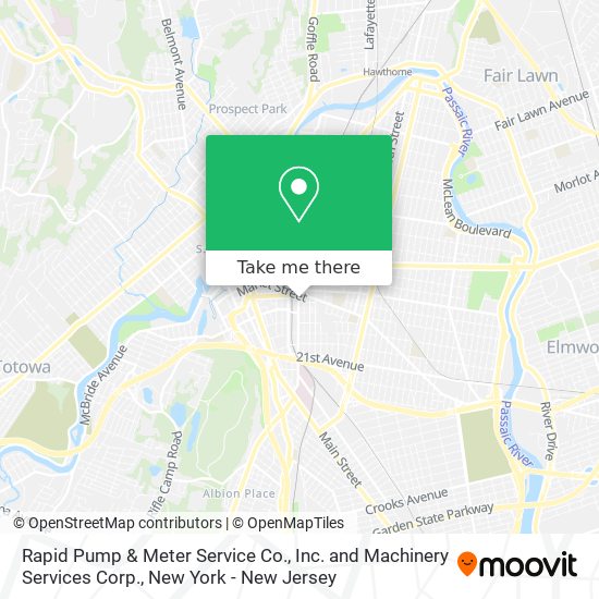 Rapid Pump & Meter Service Co., Inc. and Machinery Services Corp. map