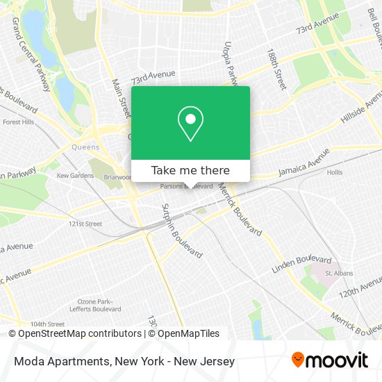 Moda Apartments map