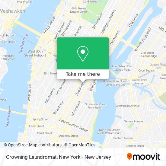 Crowning Laundromat map